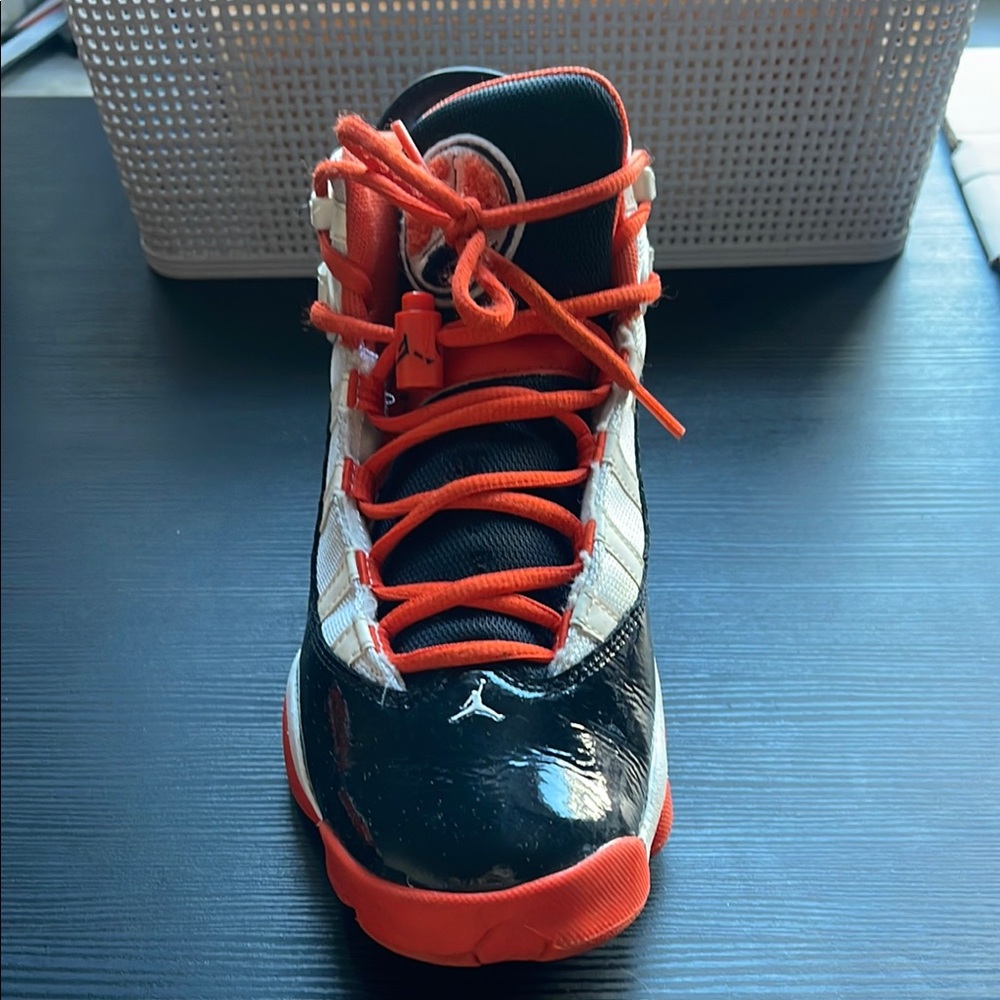 Jordan Black and Red High-Top Sneakers